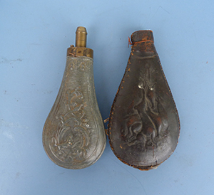 Image for Pair of 19th Century Gunpowder Flasks.